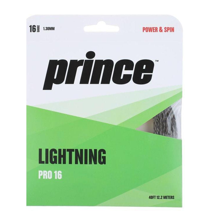 Prince LIGHTNING PRO Tennis Racket String - High Performance Synthetic Gut for Control & Power | Perfect for Competitive Matches & Training Sessions