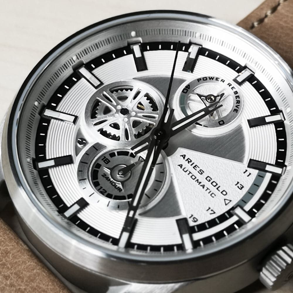 ARIES GOLD 500PCS Limited Edition Roadster G 9021 S W Men's Luxury Watch - Perfect for Business, Formal Events & Gift Giving