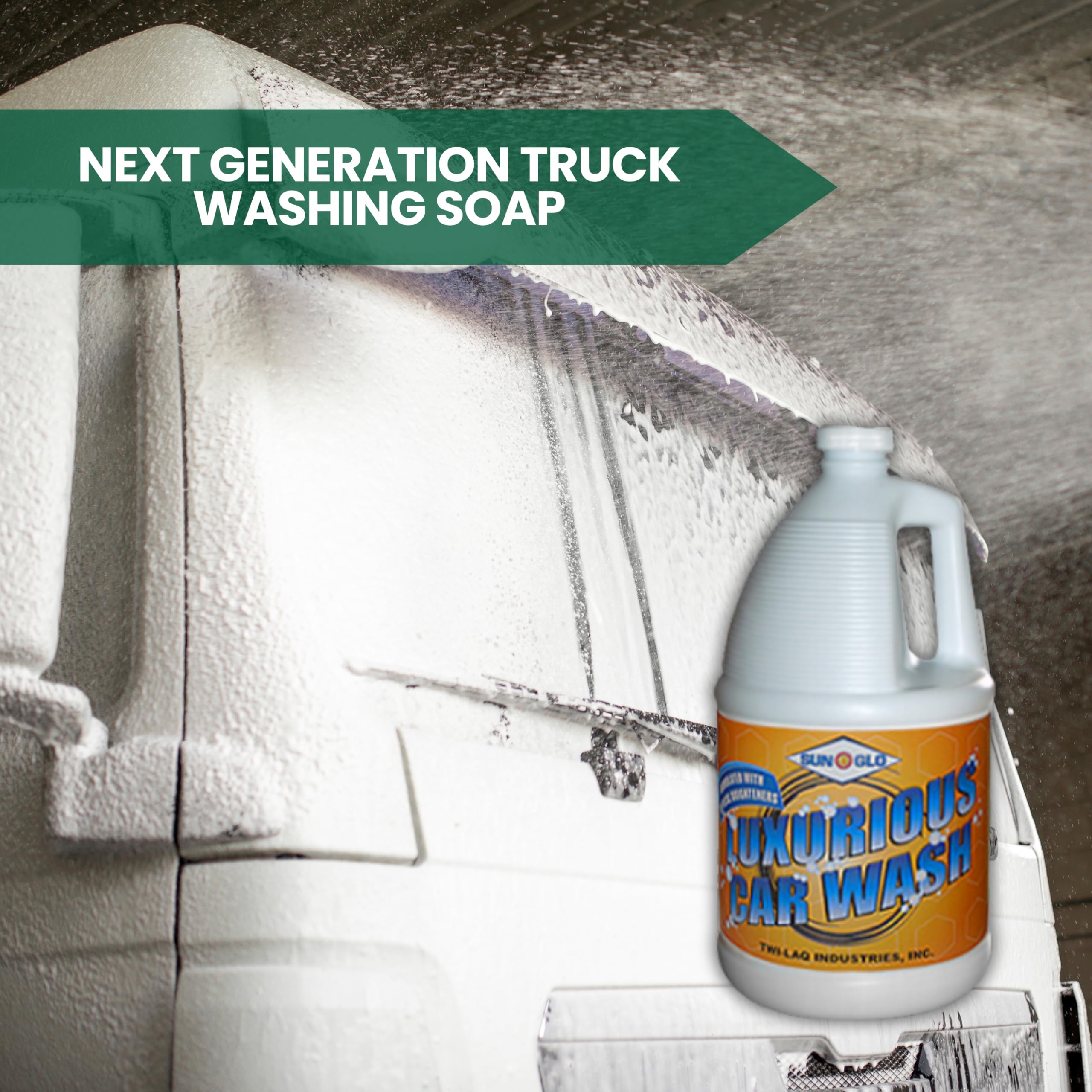 Sun-Glo UltraClean Car Wash Soap - Premium Car Shampoo for Deep Cleaning & Shine (4x1 Gallon Case) - Perfect for Sedans, SUVs & Trucks at Home or Professional Car Wash