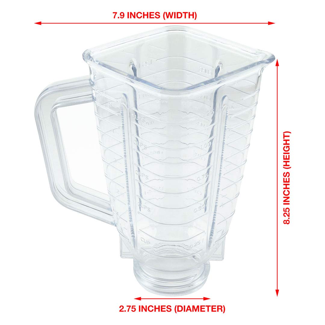 5-Cup Oster Blender Jar with Lid - Replacement for Smoothies & Shakes