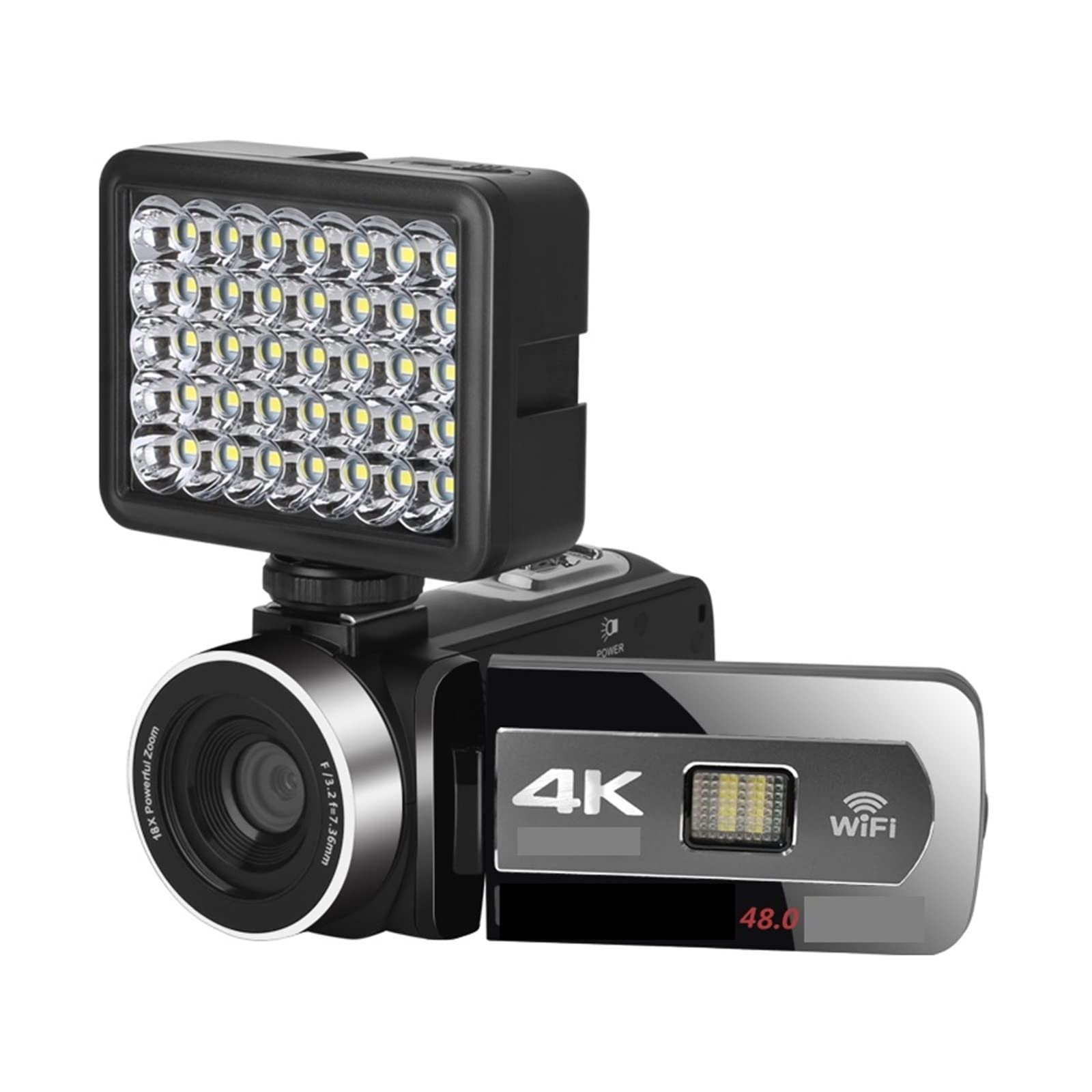AUBEST 4K HD Professional Digital Video Camera Camcorder with 18X Zoom & Auto Focus - Perfect for Vlogging, YouTube, Travel & Photography (Includes 128GB SD Card & Accessory Kit)