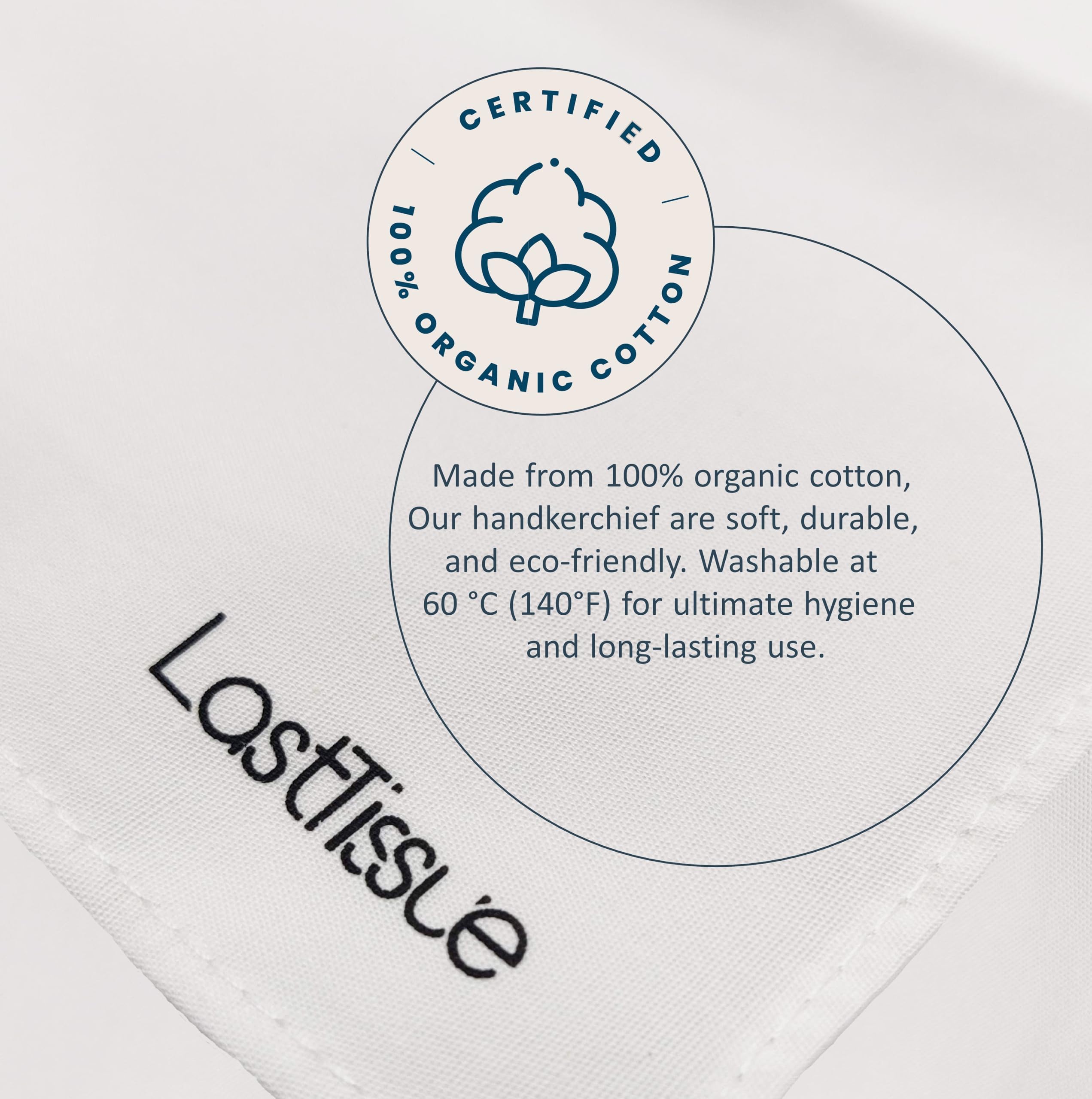 Eco-Friendly Reusable Cotton Tissues - LastTissue® Washable & Portable Facial Tissues for Men & Women with Travel Case | Sustainable Alternative to Paper Tissues for Daily Use, Travel, Gym & Outdoor Activities