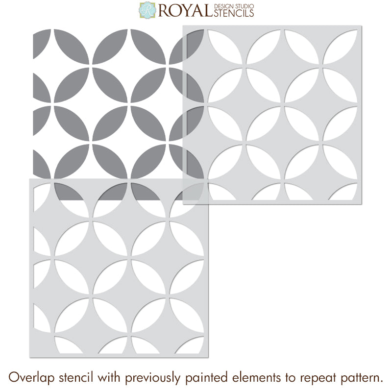 Premium Endless Circles Stencil for DIY Crafts, Wall Art, and Scrapbooking – Perfect for Home Decor & Creative Projects