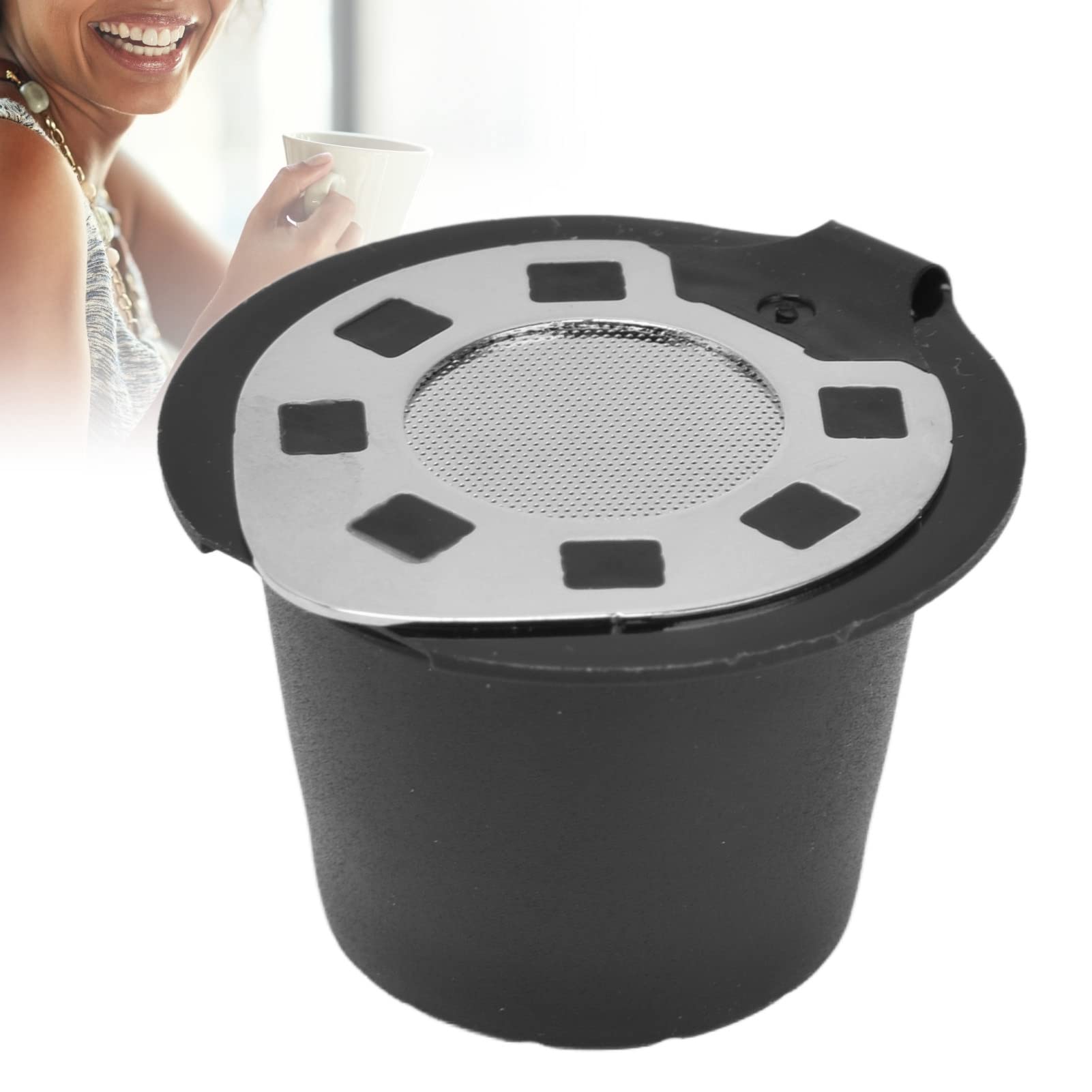 Stainless Steel Reusable Coffee Filters for Keurig K-Cups - Eco-Friendly Refillable Coffee Capsule Compatible with Most Coffee Machines (Chrome) | Perfect for Home, Office & Camping Use