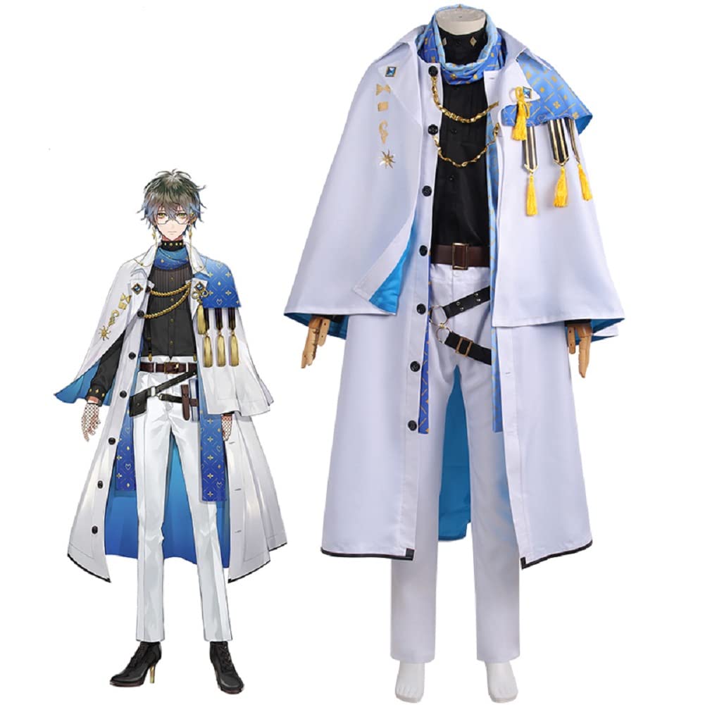 VTuber Ike Eveland Cosplay Costume - Official Hololive Luxiem Anime Outfit for Halloween, Christmas Parties & Anime Conventions | Perfect for Cosplay Events, TikTok Videos & Virtual Streamer Fans