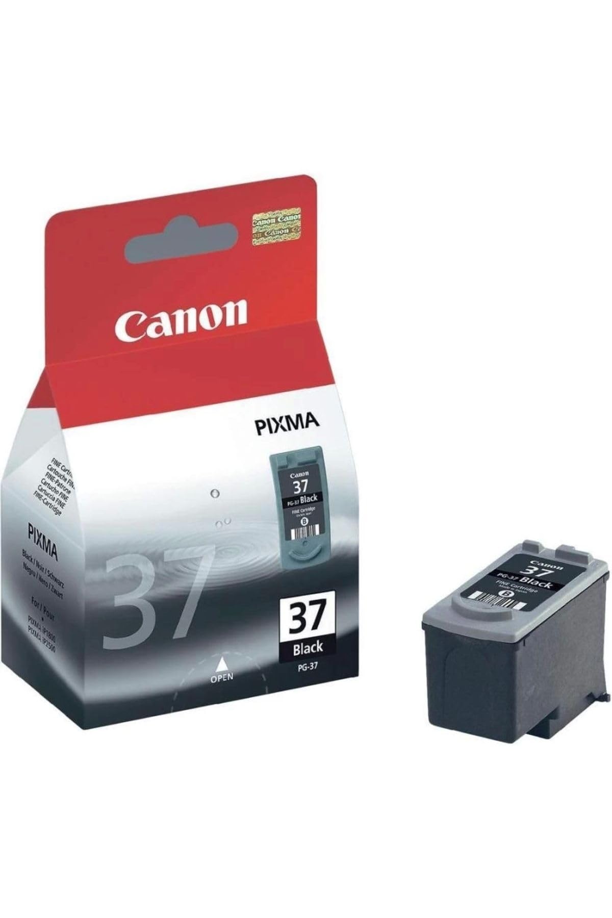 Canon PG-37BK Black Ink Cartridge (2145B001AA) - High-Quality Printer Ink for Canon Pixma Printers - Perfect for Home, Office & Photo Printing