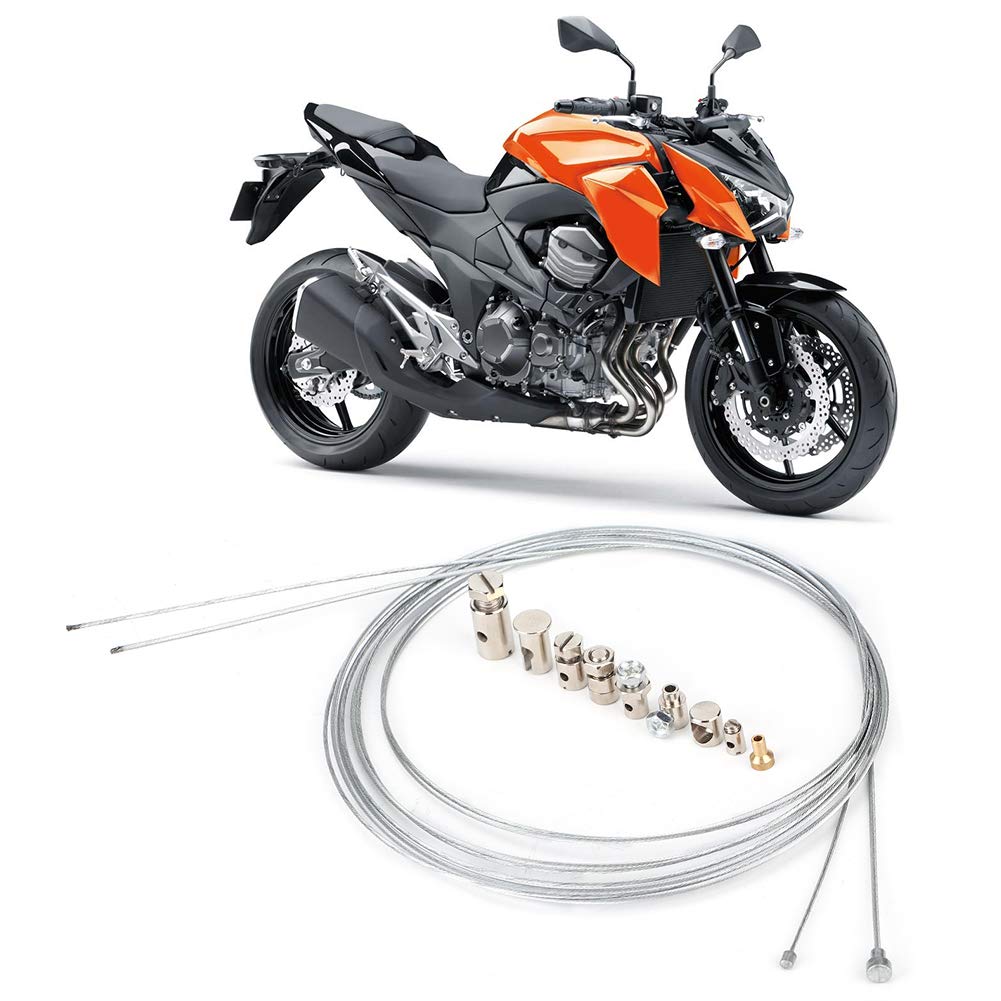 Acouto Universal Motorcycle Clutch & Throttle Cable Repair Kit with Nipples - Brake Cable Fix for Honda, Yamaha, Kawasaki - DIY Repair Solution for Smooth Riding & Off-Road Adventures