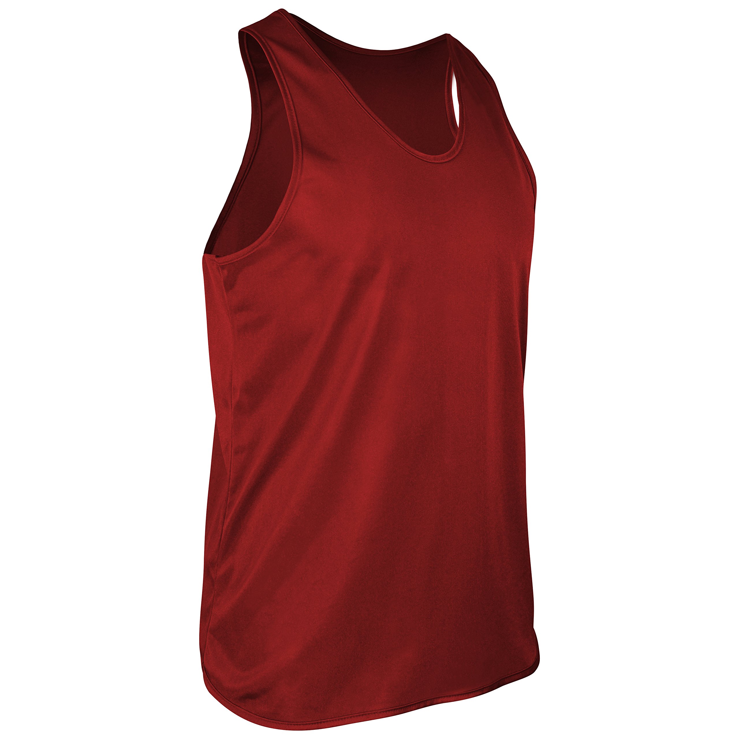 Men's Running Tank Top - Tricot Nylon Sleeveless Athletic Shirt for Gym & Jogging