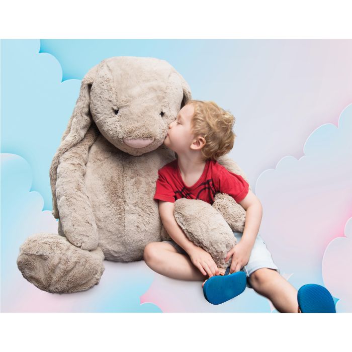 Jellycat Bashful Beige Bunny Stuffed Animal - Extra Large Soft Plush Toy for Kids & Adults | Perfect for Gifts, Nursery Decor, and Cuddling