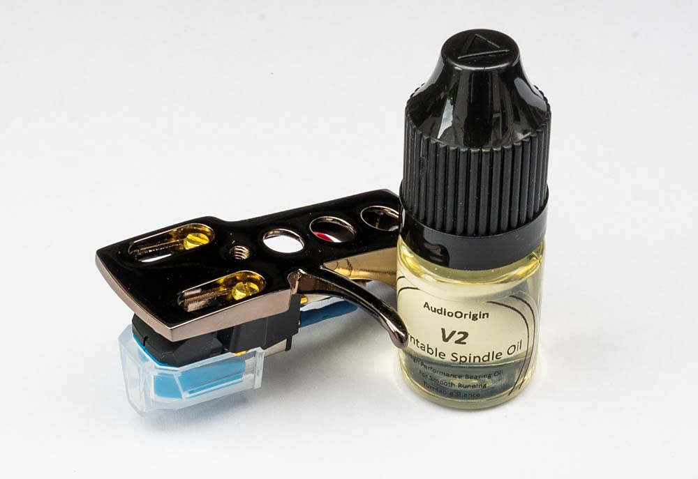 Premium Titanium Plated Headshell & AT-VM95 Cartridge with Stylus & Oil - Compatible with Sanyo DCX1000, DCX1050, DCX891, DCX900M, DCX901, DCXW17, ST09, ST59U, ST868J, STW40J - Perfect for Turntable Upgrades & Vinyl Record Enthusiasts