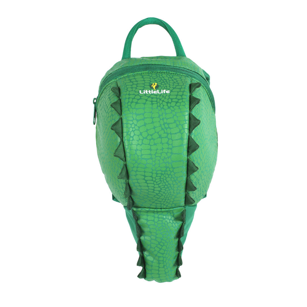 LittleLife Crocodile Toddler Backpack with Safety Rein - Adjustable Kids Travel Backpack for Boys & Girls - Perfect for Daycare, Preschool & Family Outings