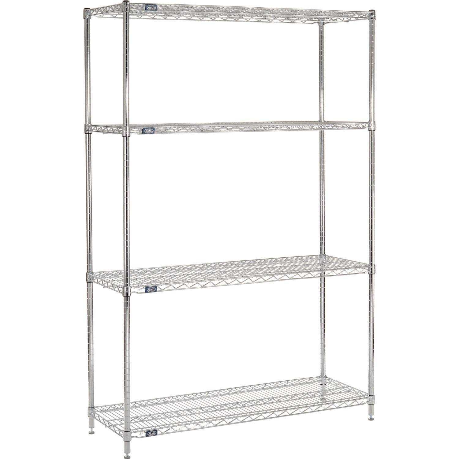 Nexel 4-Tier Adjustable Wire Shelving Unit 18