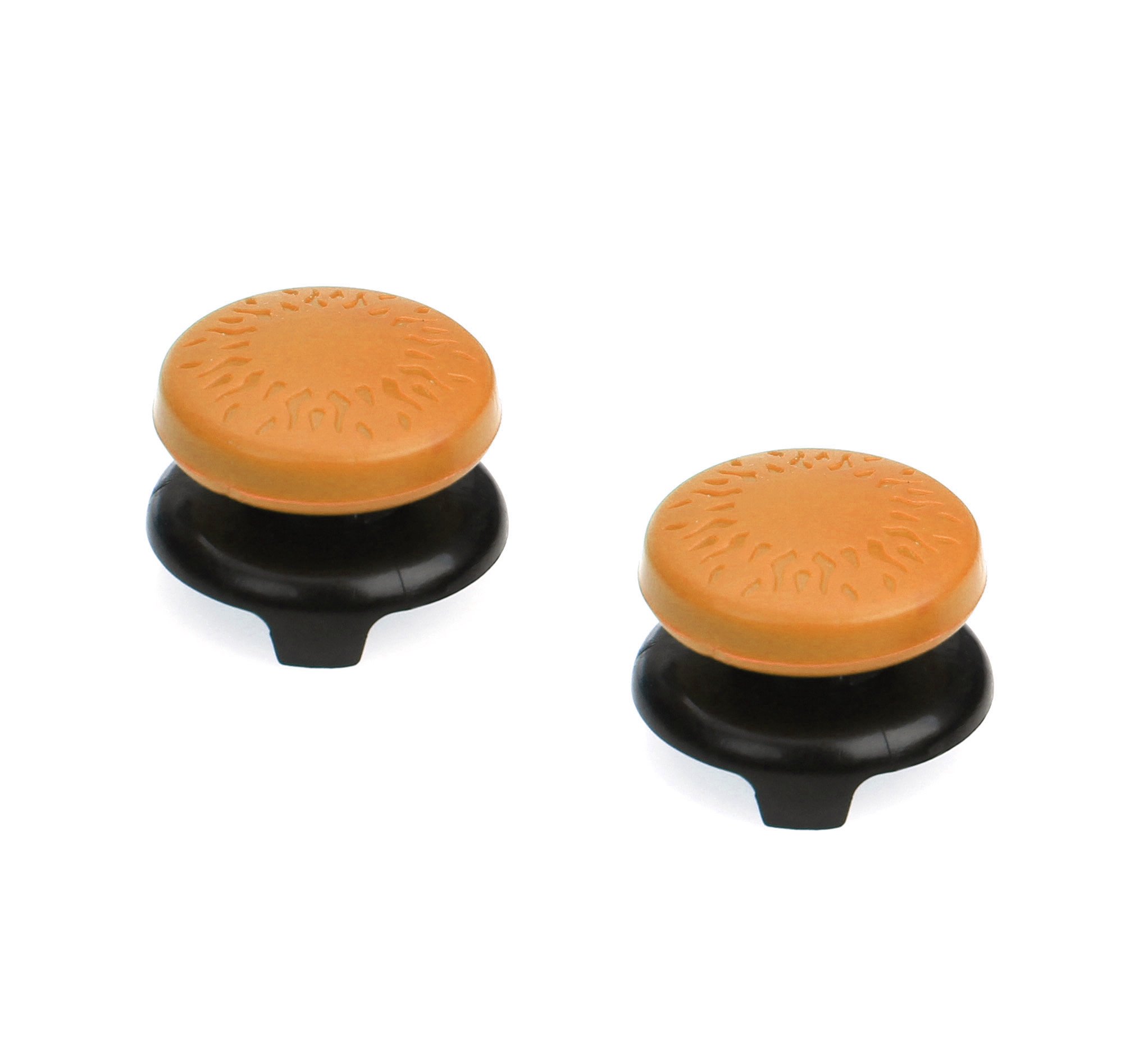 Amazon Basics PlayStation 4/5 Controller Thumb Grips - 2-Pack, Orange - Improve Grip & Comfort for PS4/PS5 Gaming Sessions - Perfect for Long Gaming Hours & Competitive Play