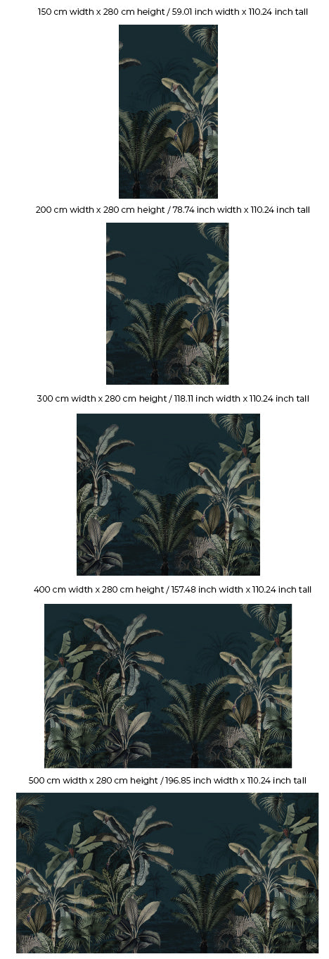 Dreamy Jungle Wallpaper - High-Quality Jungle-Themed Wall Decor for Living Room & Bedroom | Perfect for Nature Lovers & Home Decor