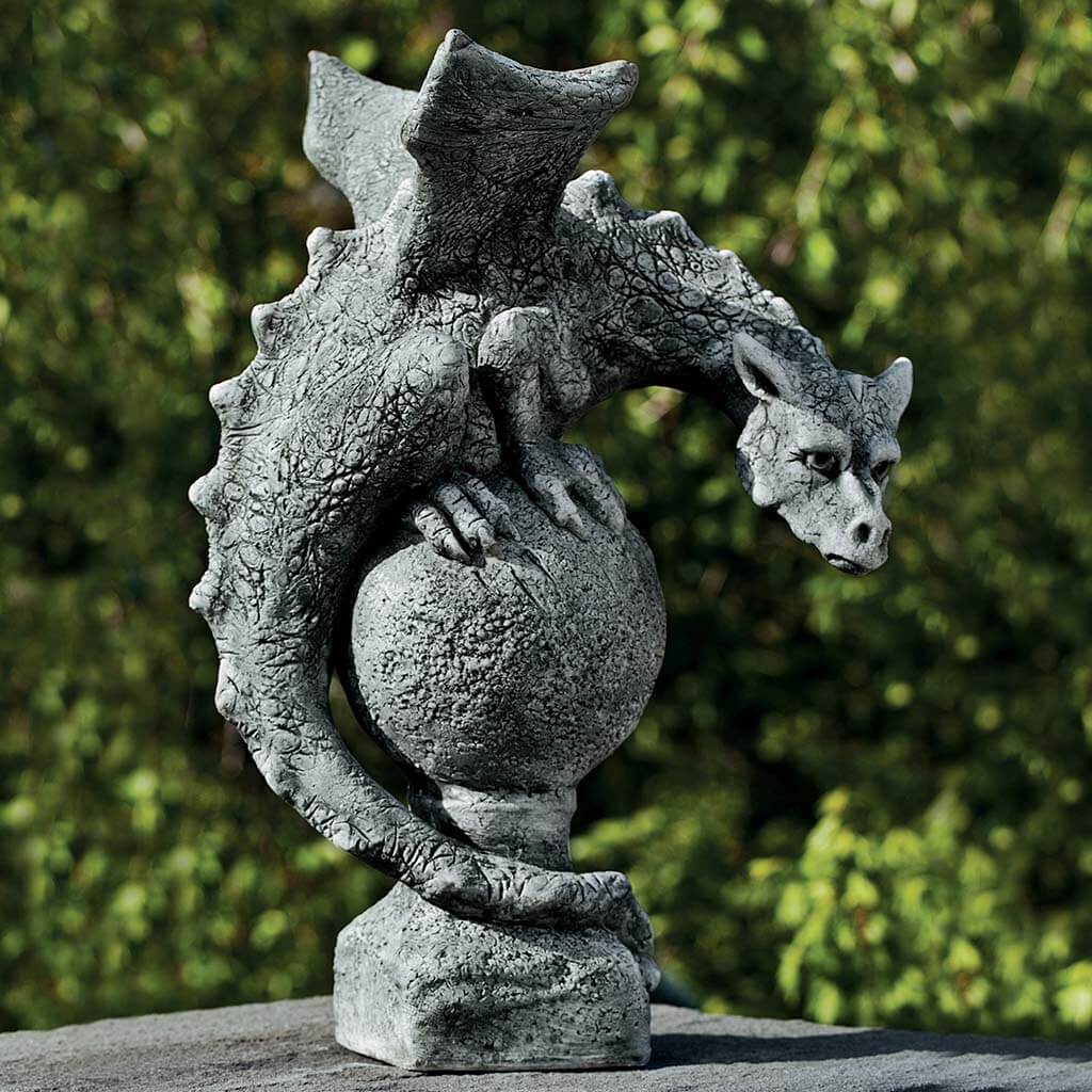 Campania International Fiona Winged Dragon Statue - Elegant Home Decor for Fantasy Lovers | Perfect for Living Room, Garden & Gift Giving