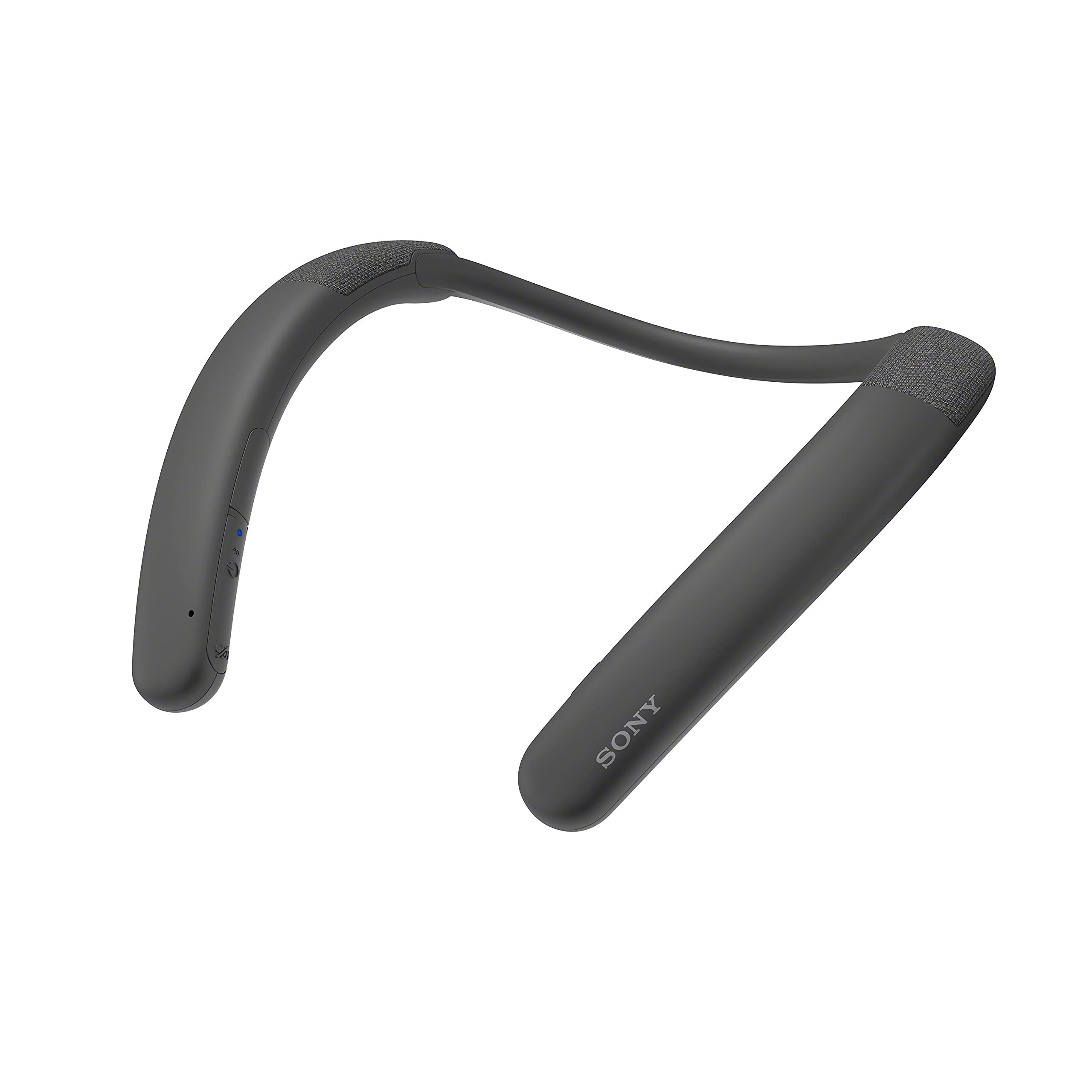 Sony SRS-NB10 Wireless Neckband Bluetooth Speaker with Microphone - Hands-Free Calling, 16H Battery, IPX4 Water Resistant - Charcoal Gray (Renewed) - Perfect for Workouts, Commuting & Home Office Use