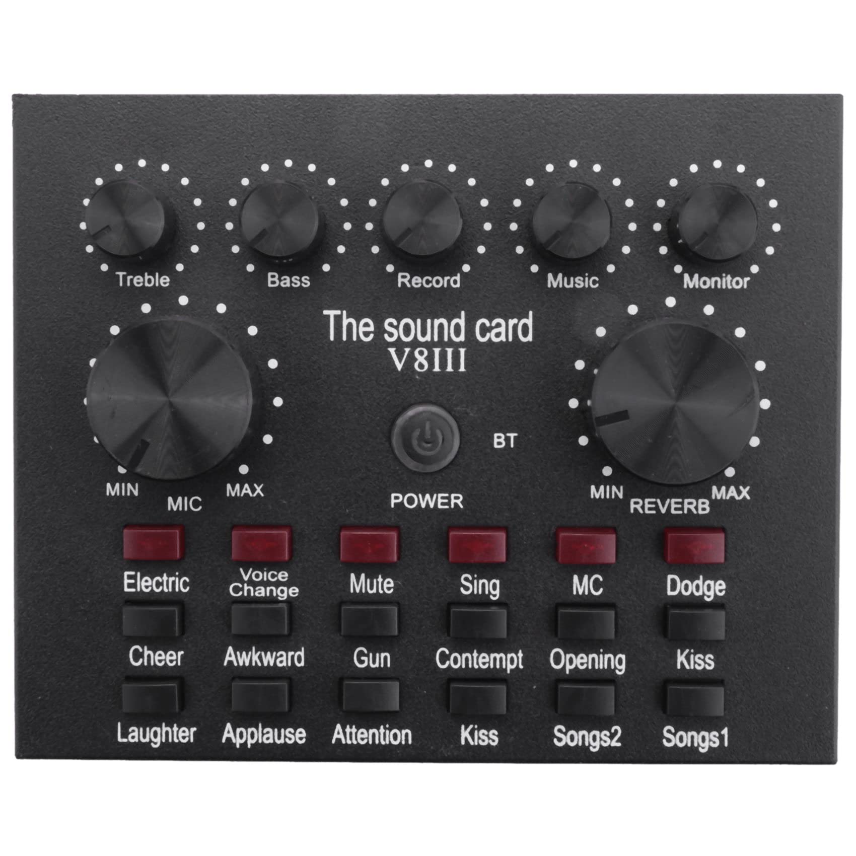 Professional USB Sound Card for BM800 Microphone - External Audio Interface for Headset, Live Streaming & Music Recording - Perfect for Podcasting, Gaming & Studio Use