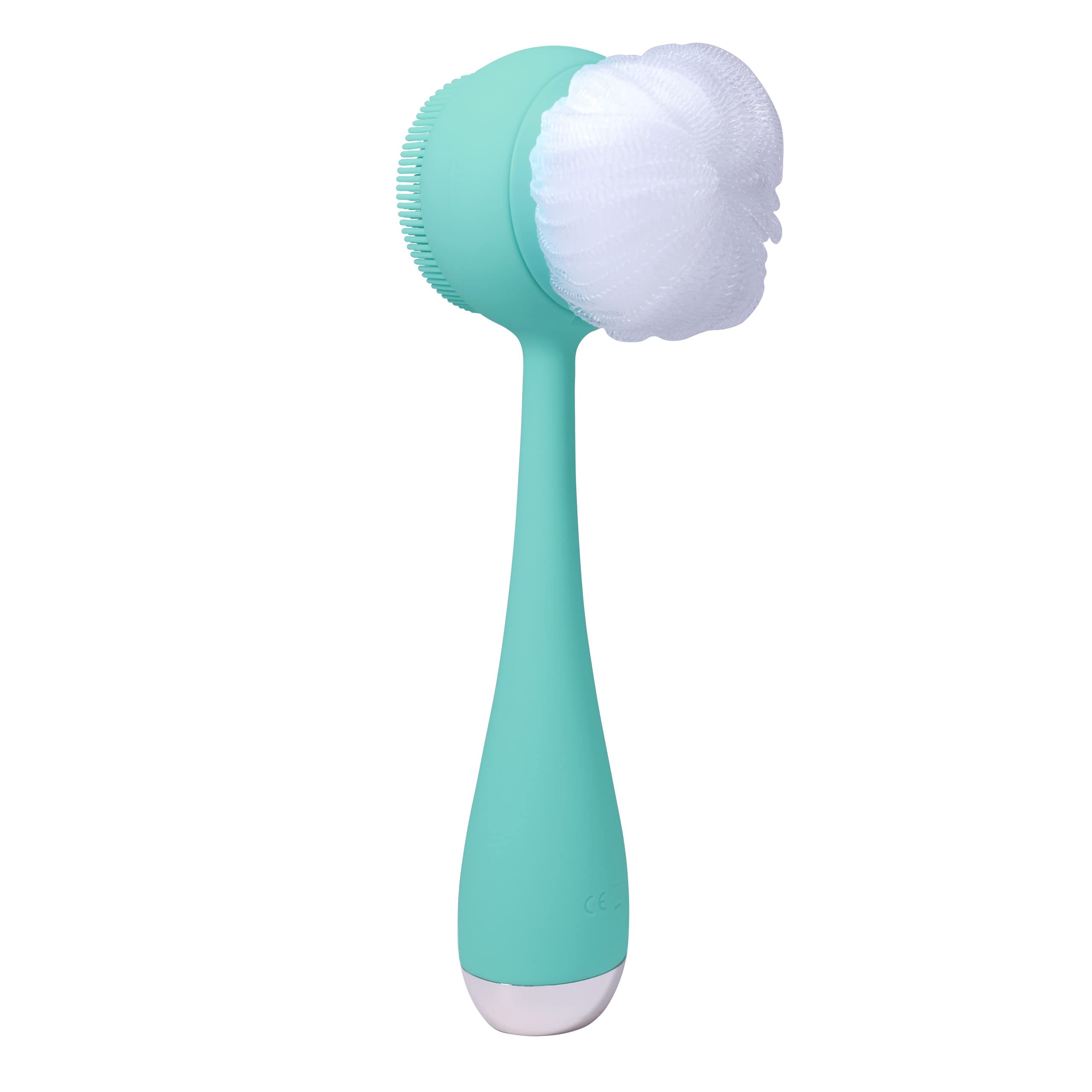 PMD Clean Body - Smart Sonic Body Cleansing Device with 3 Interchangeable Silicone Brush Heads - Waterproof Exfoliator & Massager for Smooth Skin - Perfect for Shower, Spa & At-Home Skincare Routine