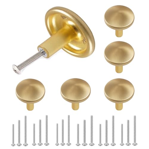 Brushed brass coloured