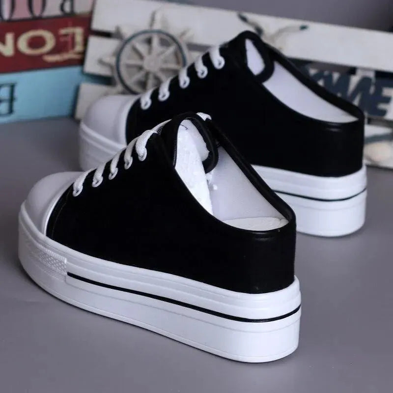 Women's Comfortable Slip On Canvas Wedge Sandals - Breathable Summer Casual Shoes for Beach, Walking & Outdoor Activities