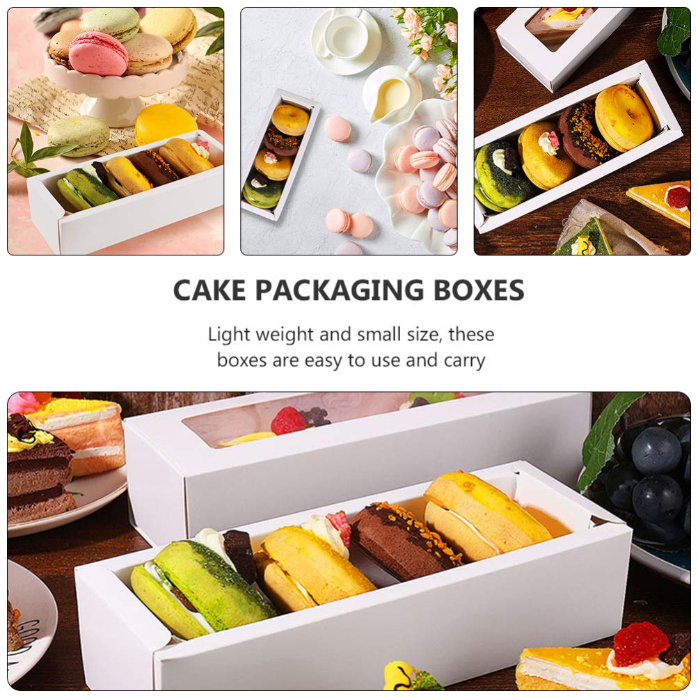 DOITOOL 12-Pack Macaron Storage Boxes - Sturdy Paper Gift Boxes for Cookies, Candies, Cupcakes | Perfect for Bakery, Party Favors, Wedding Desserts & DIY Packaging