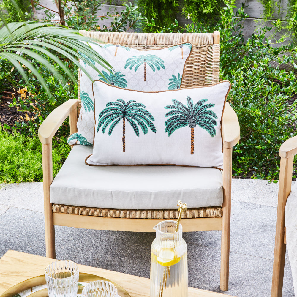 50x50cm Ivory Multi-Purpose Palm Cushion - Soft Handmade Pillow for Sofa, Bed, Floor Seating & Meditation - Home Decor & Comfort Accessory