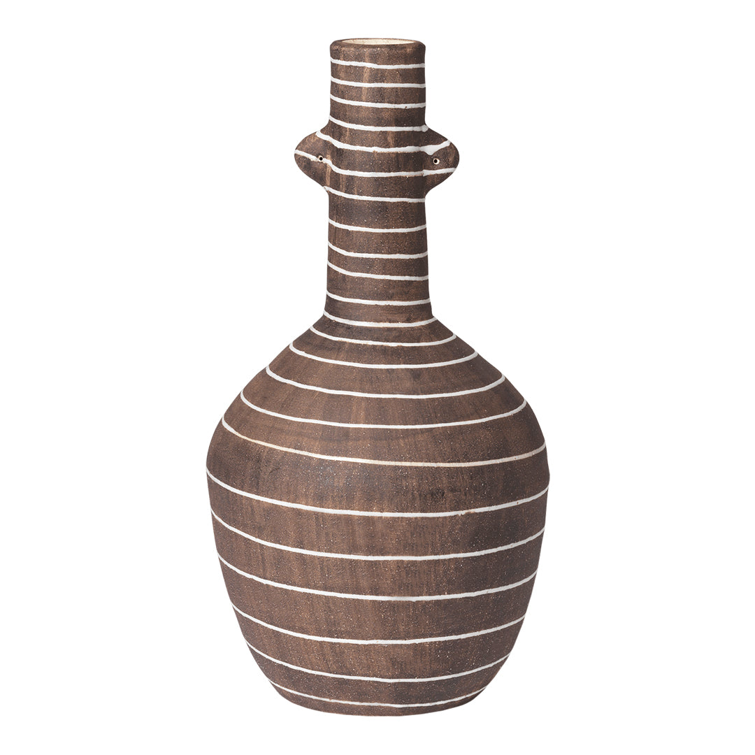 Ferm Living Brura Vase - Modern Ceramic Vase for Home Decor, Wedding Centerpiece & Scandinavian Style Interior Design | Perfect for Living Room, Dining Table & Office Desk Decorations