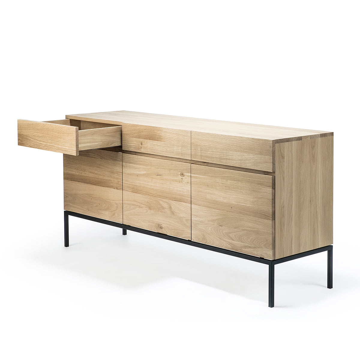 Ligna 3 Door Sideboard - Modern Wood Buffet Cabinet with Storage for Dining Room, Living Room & Entryway | Perfect for Home Decor & Organization