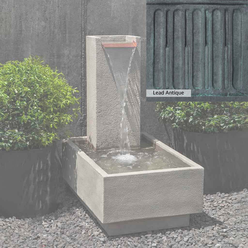 Campania International Falling Water Fountain IV - Outdoor Garden Waterfall Feature for Patio, Yard, and Landscape Decor