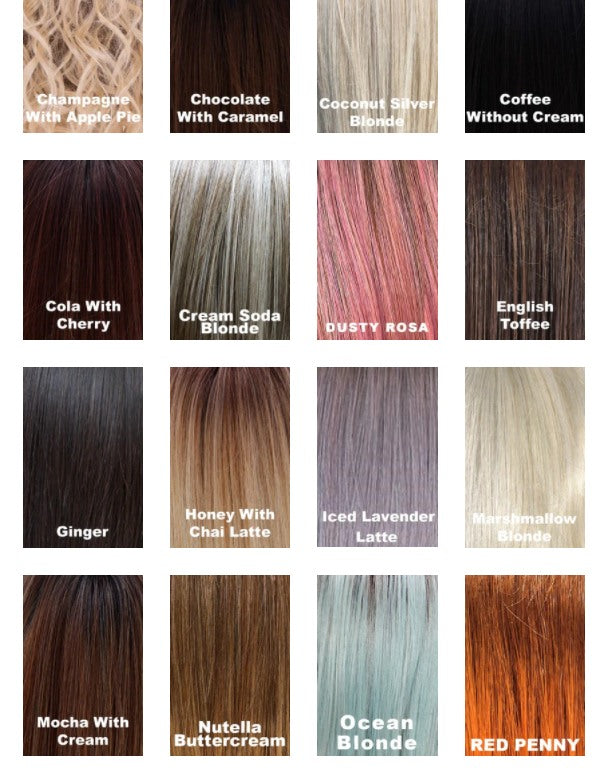 Dolce & Dolce Premium Synthetic Wigs for Women - Natural Looking Soft Heat Resistant Hairpieces for Daily Wear, Cosplay, and Special Occasions