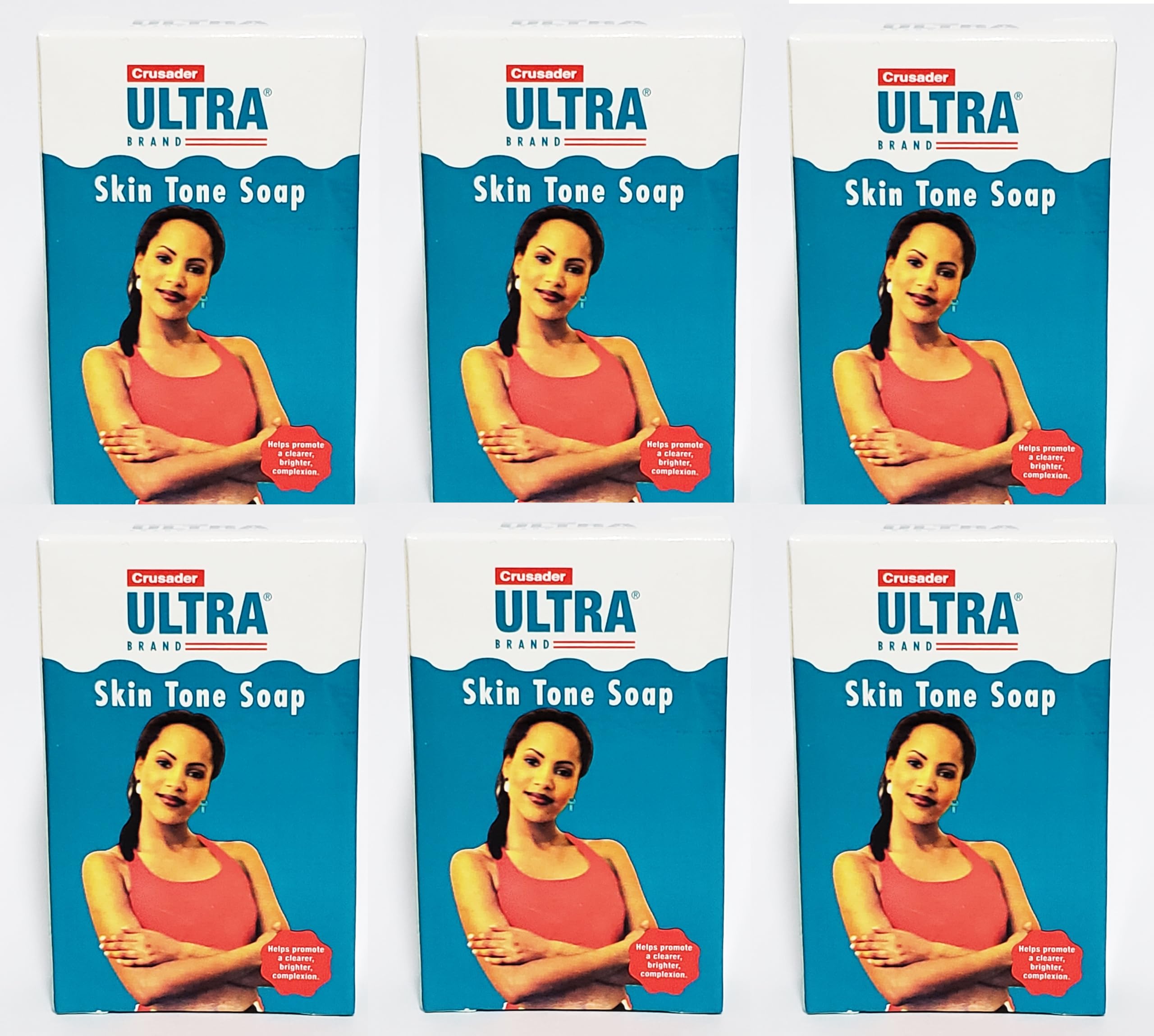 Ultra Crusader Deep Cleansing Face Soap - 6 Pack | Oil Control & Pore Minimizing | For Acne-Prone & Oily Skin | Daily Facial Cleanser for Men & Women