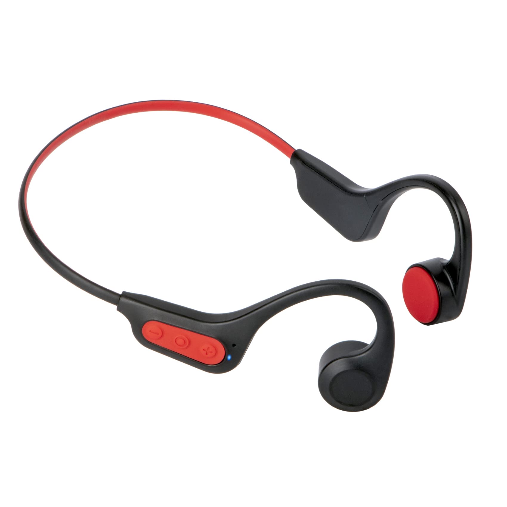 TOKANI Open Ear Bluetooth 5.3 Wireless Headphones with Mic - Bone Conduction Technology, Sweatproof & Lightweight for Running, Cycling, Gym Workouts - Perfect for Outdoor Sports & Office Use (Black)