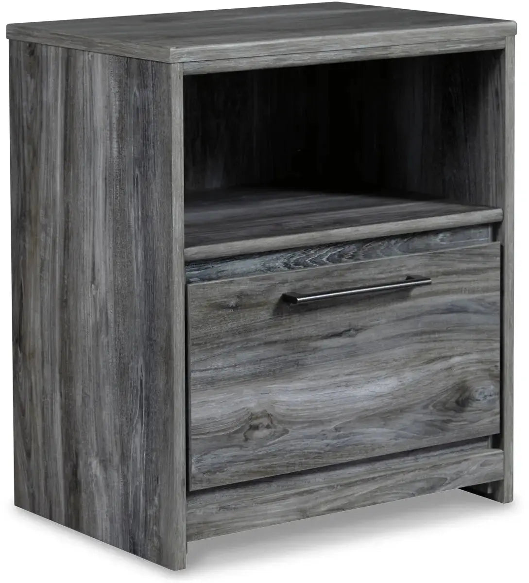 Baystorm Nightstand B221 - Modern Bedside Table with Drawer, Wooden Night Stand for Bedroom, Perfect for Small Spaces & Apartment Living