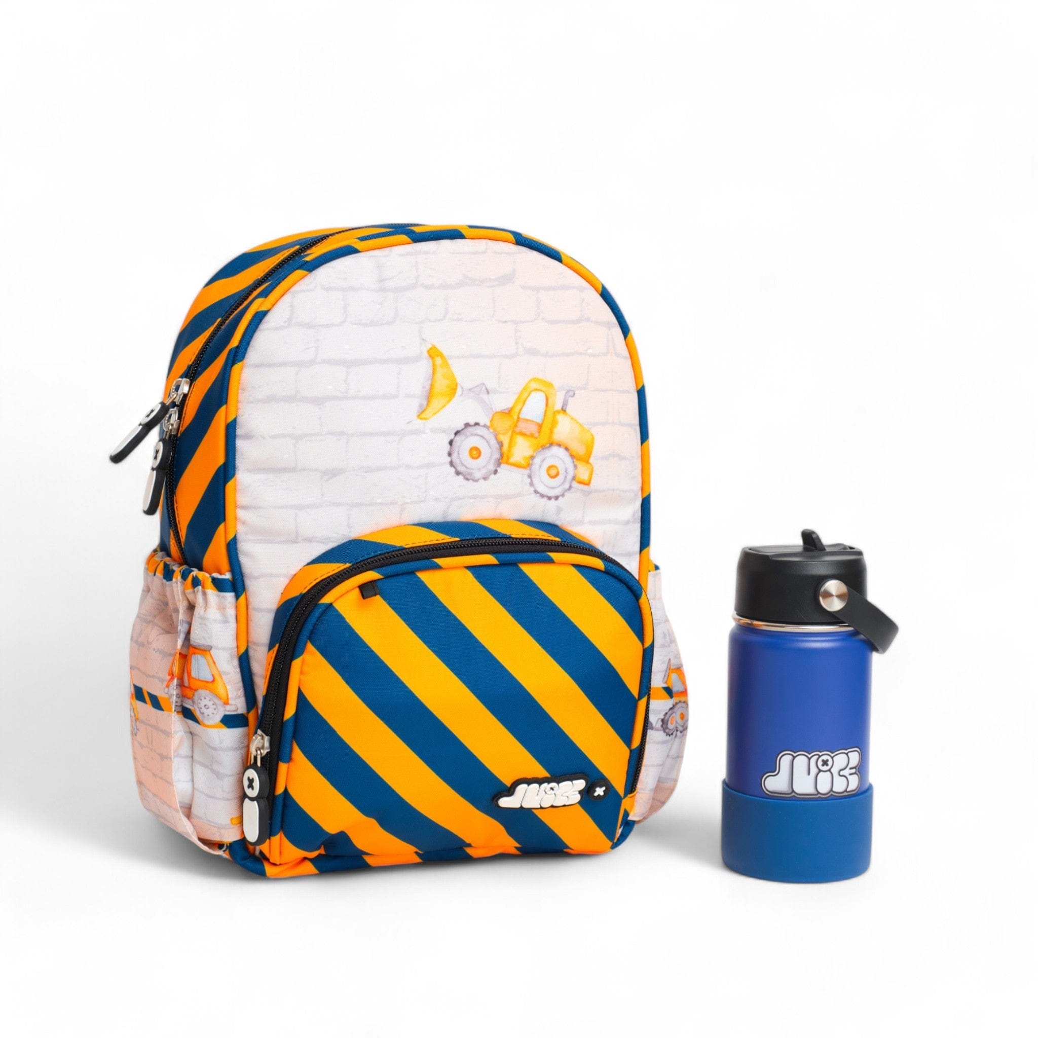 Durable Construction Small Backpack with Water Bottle Holder - Lightweight Work Backpack for Tools & Essentials - Perfect for Job Sites, Hiking & Outdoor Activities