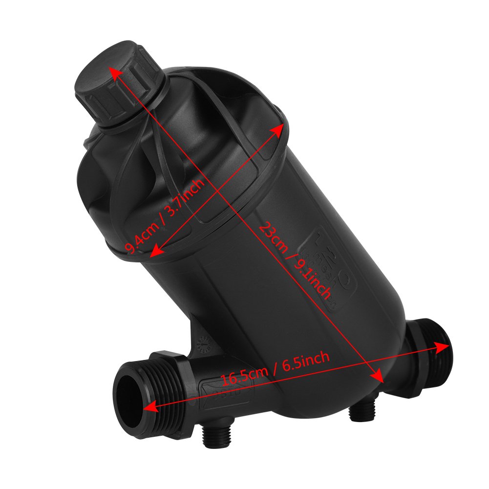 DEWIN 1'' Drip Irrigation Water Filter - 120 Mesh 130 Micron Disc Filter for Agriculture, Garden & Lawn Watering System | Perfect for Efficient Drip Irrigation and Sprinkler Systems