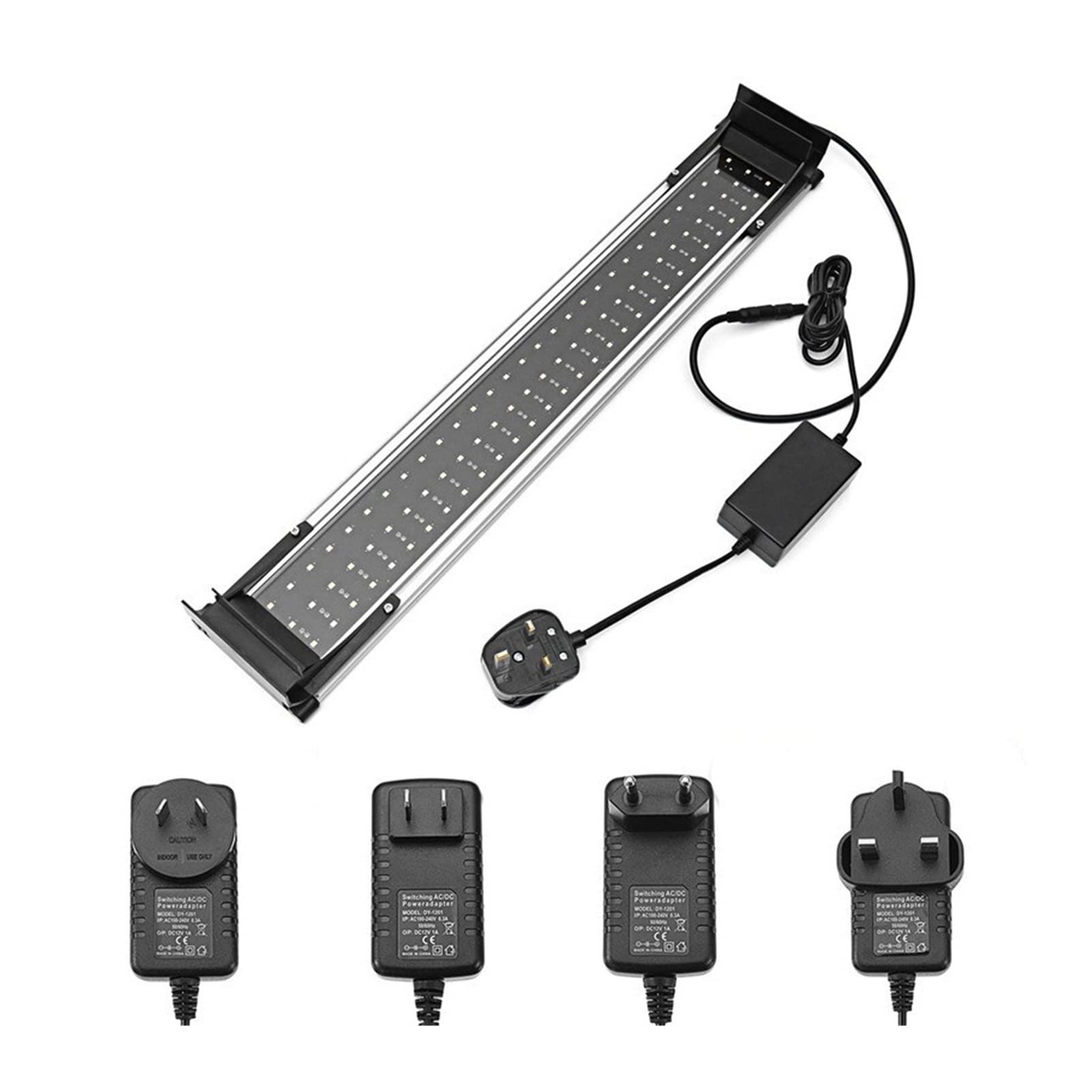 TOMYEUS Submersible LED Pond Lights - Blue & White Adjustable Aquarium Fish Tank Light (30-90cm) Waterproof Dimmable Underwater Lamp for Pools, Fountains & Decorative Lighting | Perfect for Garden Ponds, Koi Ponds & Water Features