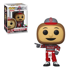Brutus Buckeye Ohio State Vinyl Figure - College Pop! Collectible for Fans & Alumni - Perfect for Game Day, Office Decor, and Gift Giving