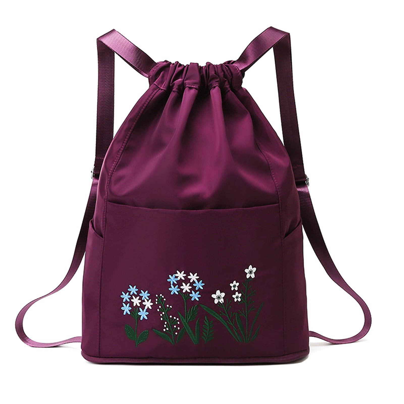 **Lightweight Drawstring Sports Backpack - Multifunctional Gym Yoga Sackpack for Women, Durable Hiking & Travel Daypack - Perfect for Fitness, Workouts, School & Outdoor Adventures**