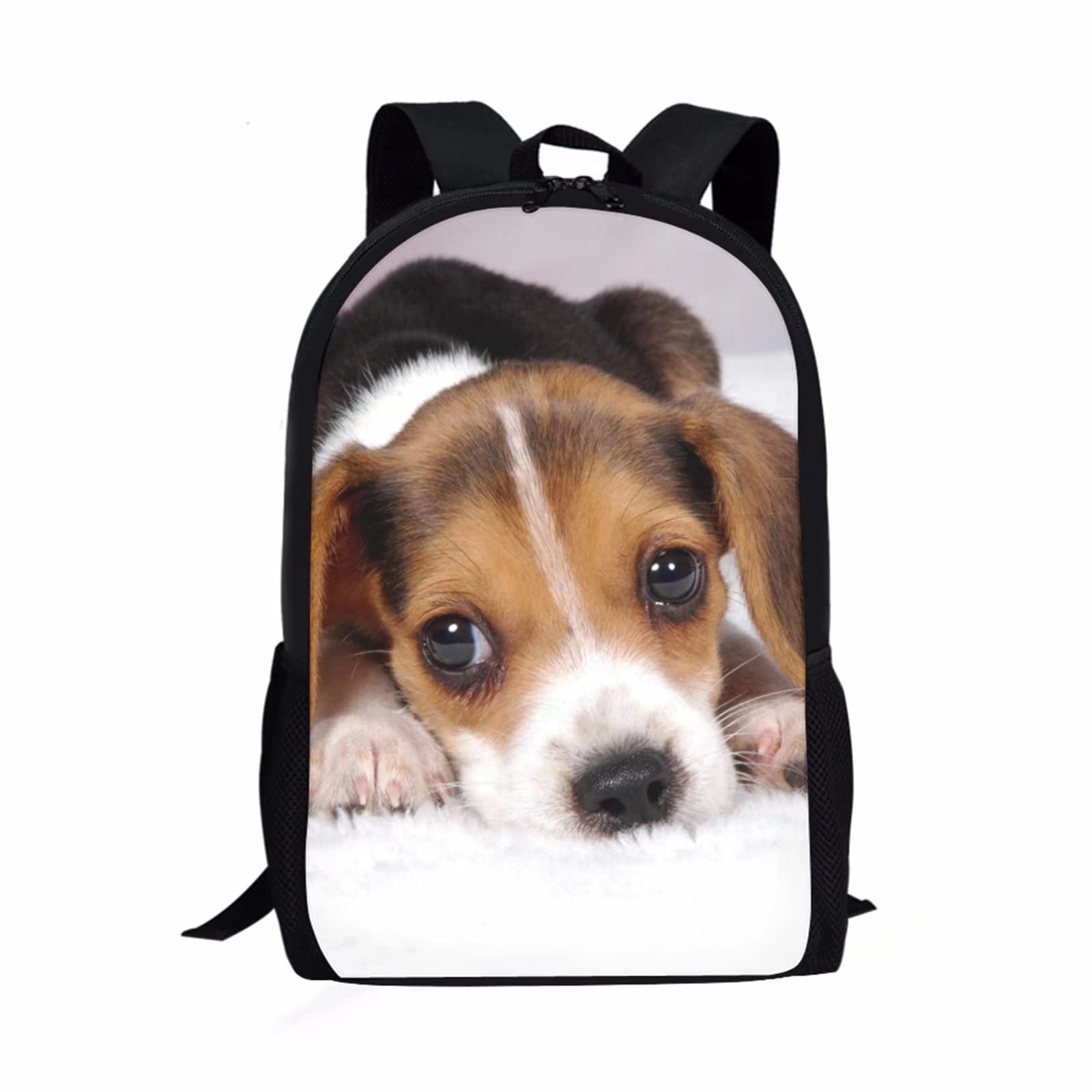 Dreaweet 3D Animal Backpack for Kids - Cute Beagle & Panda Design, School Book Bag, Travel Shoulder Bag, Casual Daypack for Boys & Girls - Perfect for School, Travel, and Daily Use