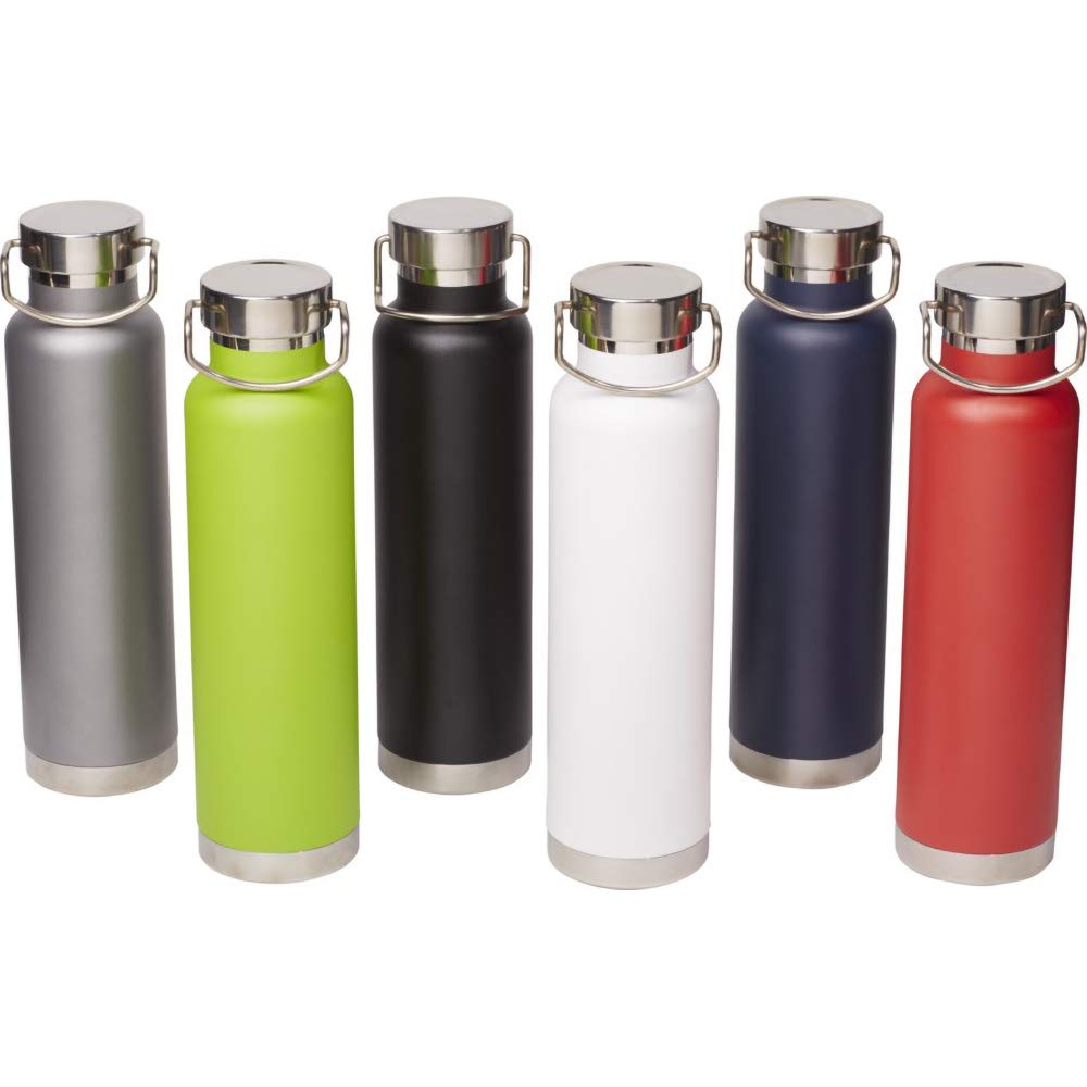 Thor Copper Vacuum Insulated Water Bottle - 20oz Stainless Steel Thermos for Hot & Cold Drinks - Perfect for Hiking, Gym, Office & Outdoor Activities