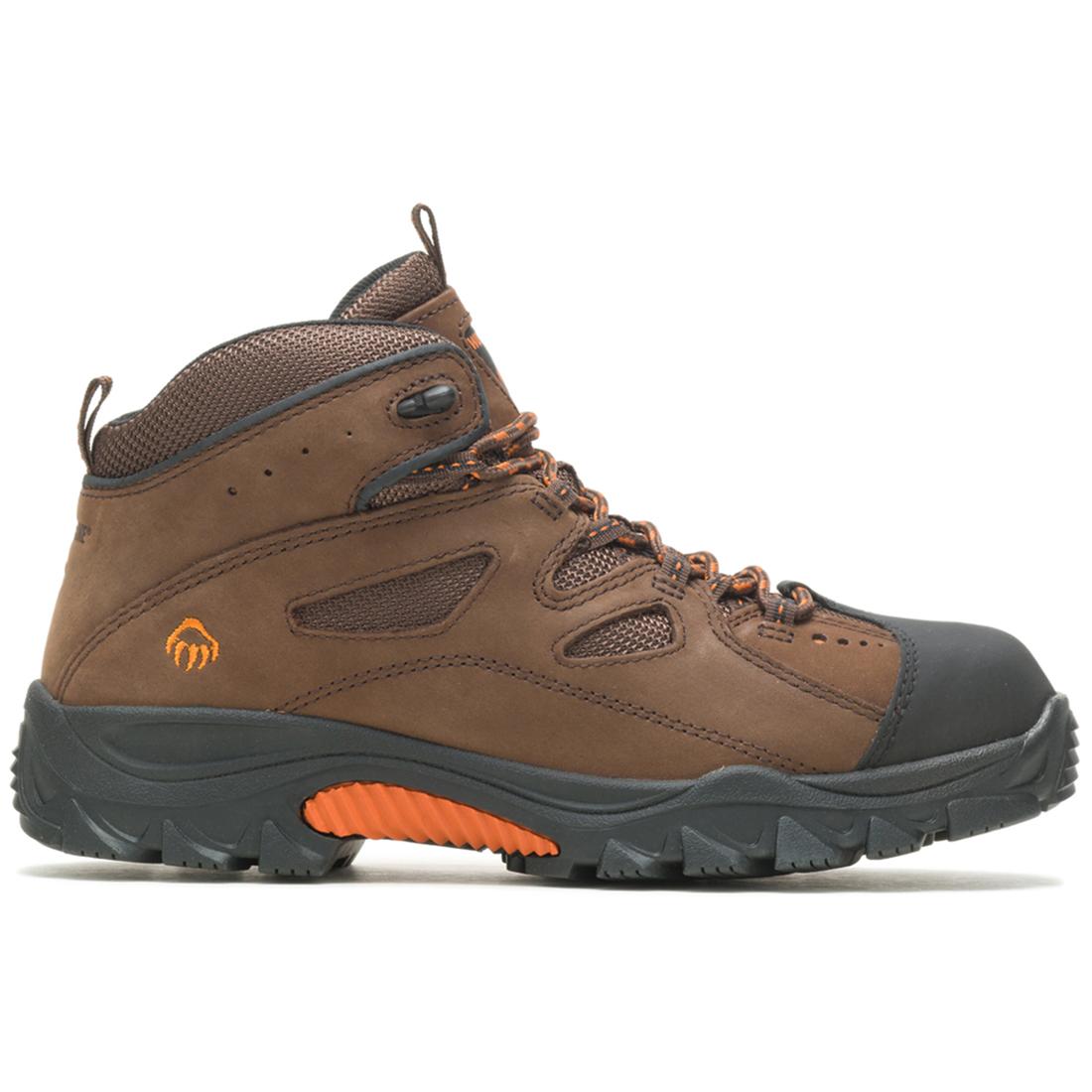 Hudson EH Steel Toe Work Boots for Men - Dark Brown Safety Shoes with Electrical Hazard Protection - Perfect for Construction, Warehouse & Industrial Work