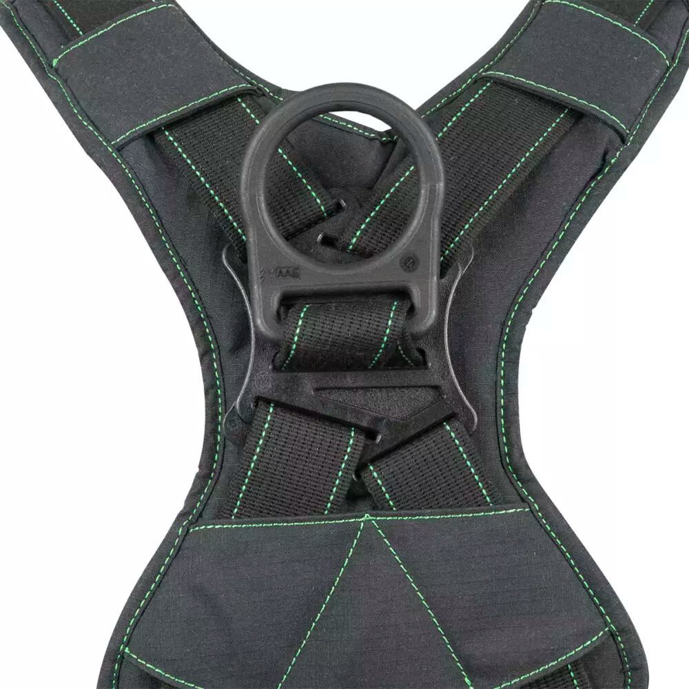 Arc Flash Full Body Harness DE 1D with QC Chest & Leg Straps - Heavy Duty Electrical Safety Gear for Utility Workers & Industrial Protection