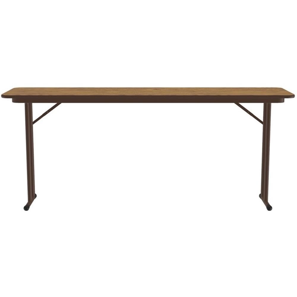 Correll ST1872PX-06 Medium Oak Folding Seminar Table - 18