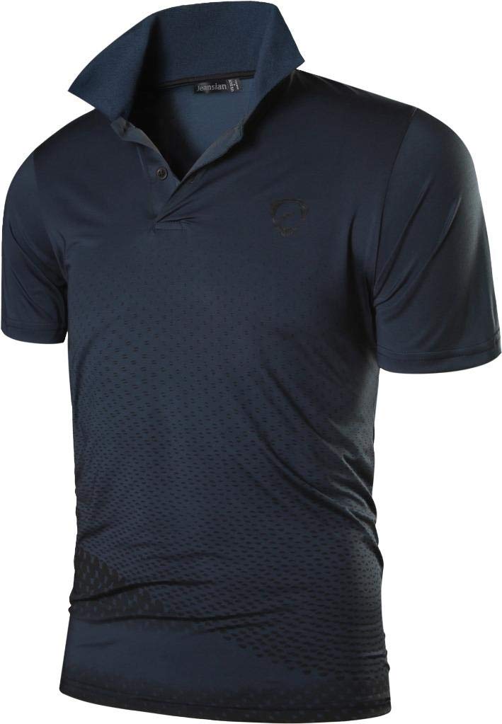 jeansian Men's Quick Dry Polo Shirts 3-Pack - Moisture Wicking Golf Tennis Bowling Tees for Active Outdoor Sports & Casual Wear
