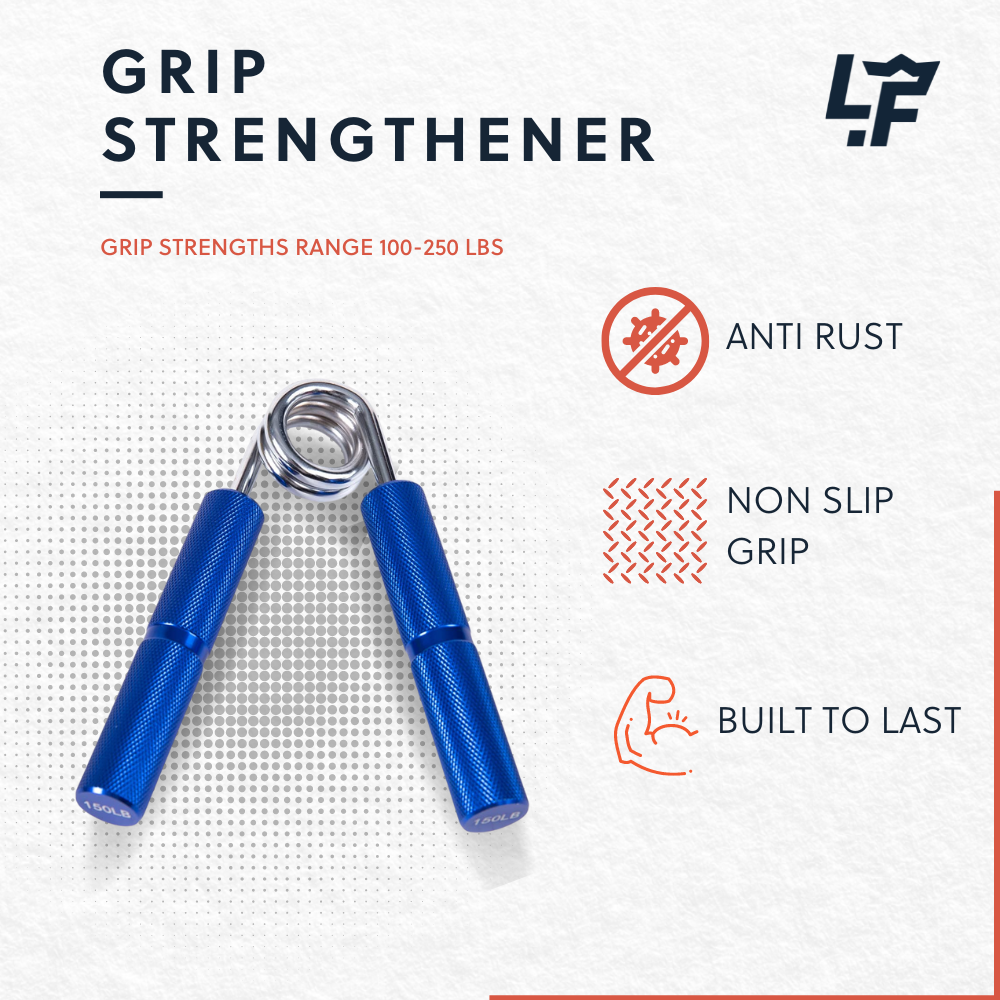 Premium Hand Grip Strengthener Set of 4 - Adjustable Resistance Finger Exercise Trainer for Athletes, Musicians & Office Workers - Improve Grip Strength, Reduce Hand Fatigue & Enhance Dexterity - Ideal for Rock Climbing, Guitar Playing & Typing Support