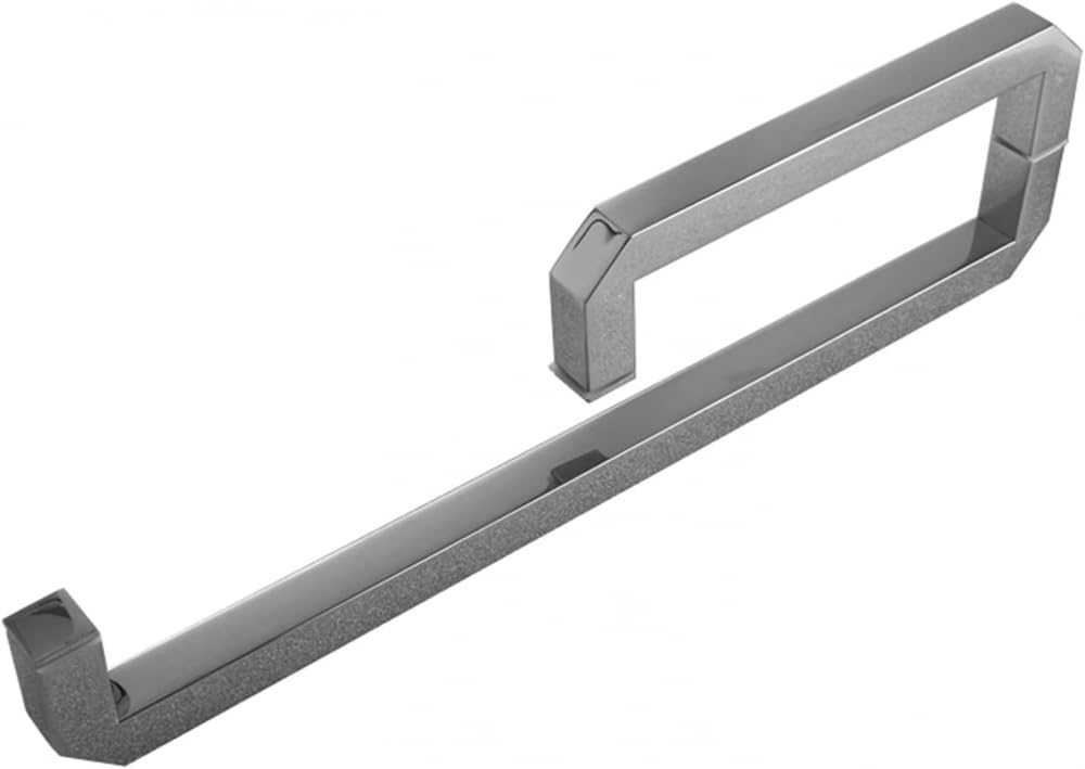 Polished Chrome Shower Glass Door Pull Knob & Towel Bar Set - 225mm & 275mm Barn Door Handles for Bathroom & Shower Screen Door - Perfect for Modern Bathroom Renovation and Spa-Like Shower Experience