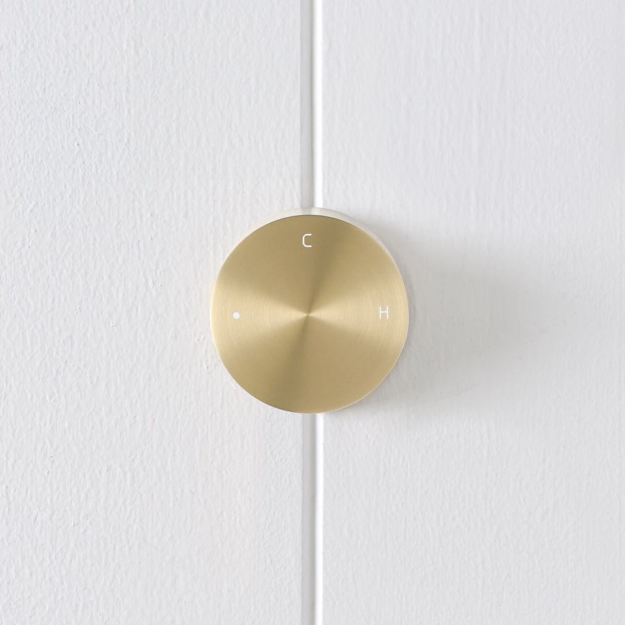 Progressive Round Wall Mixer in Warm Brushed Nickel Finish - Perfect for Bathroom and Kitchen Faucet Upgrades