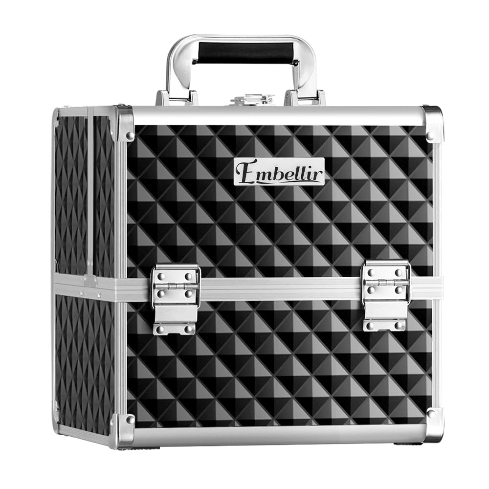 Embellir Large Travel Makeup Case - Portable Cosmetic Organizer Bag for Beauty Storage | Perfect for Travel, Home, and Salon Use