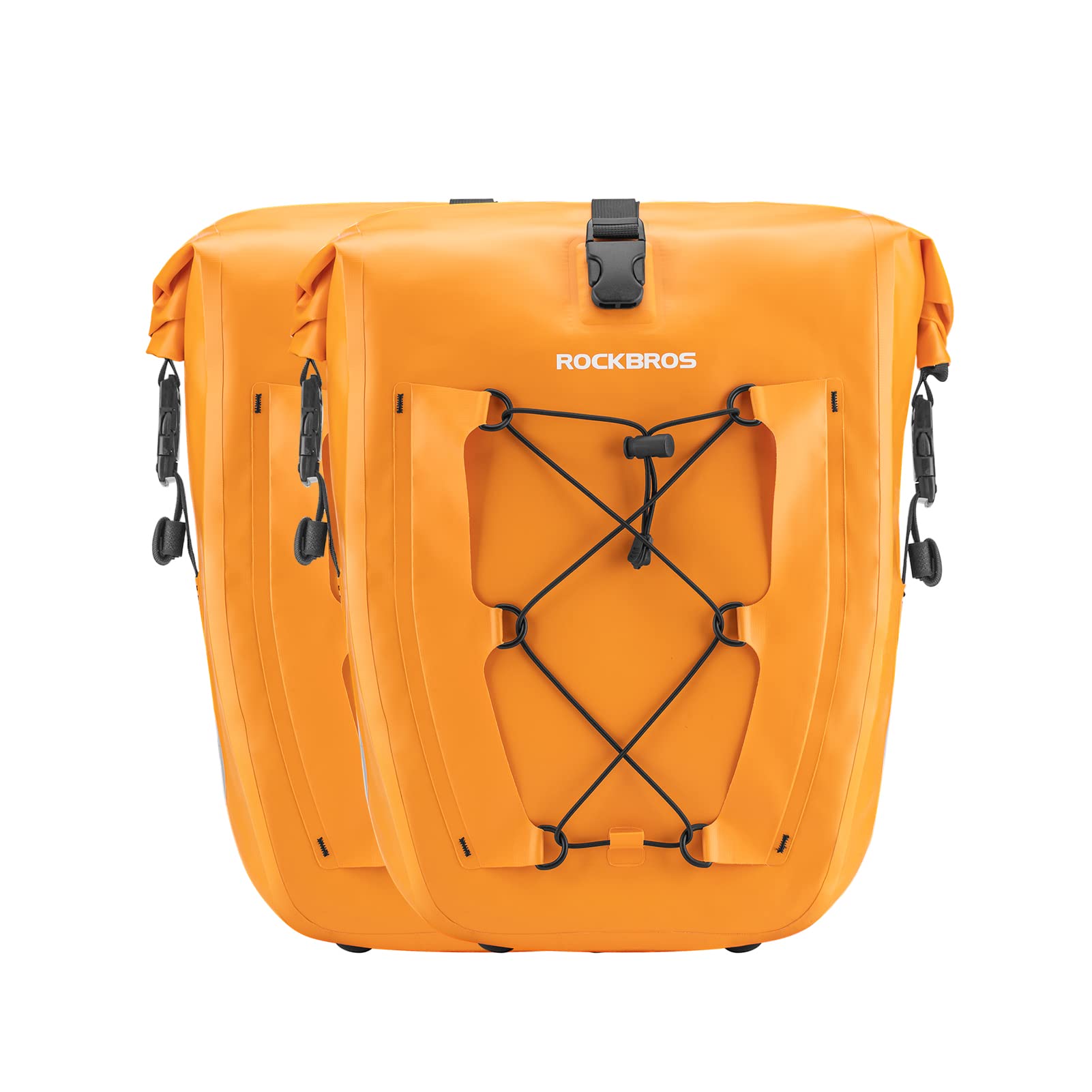 ROCKBROS Waterproof Bike Panniers - 30L Large Capacity Rear Rack Bag for Cycling, Travel & Commuting | Durable Bicycle Luggage for Road Trips, Urban Rides & Outdoor Adventures