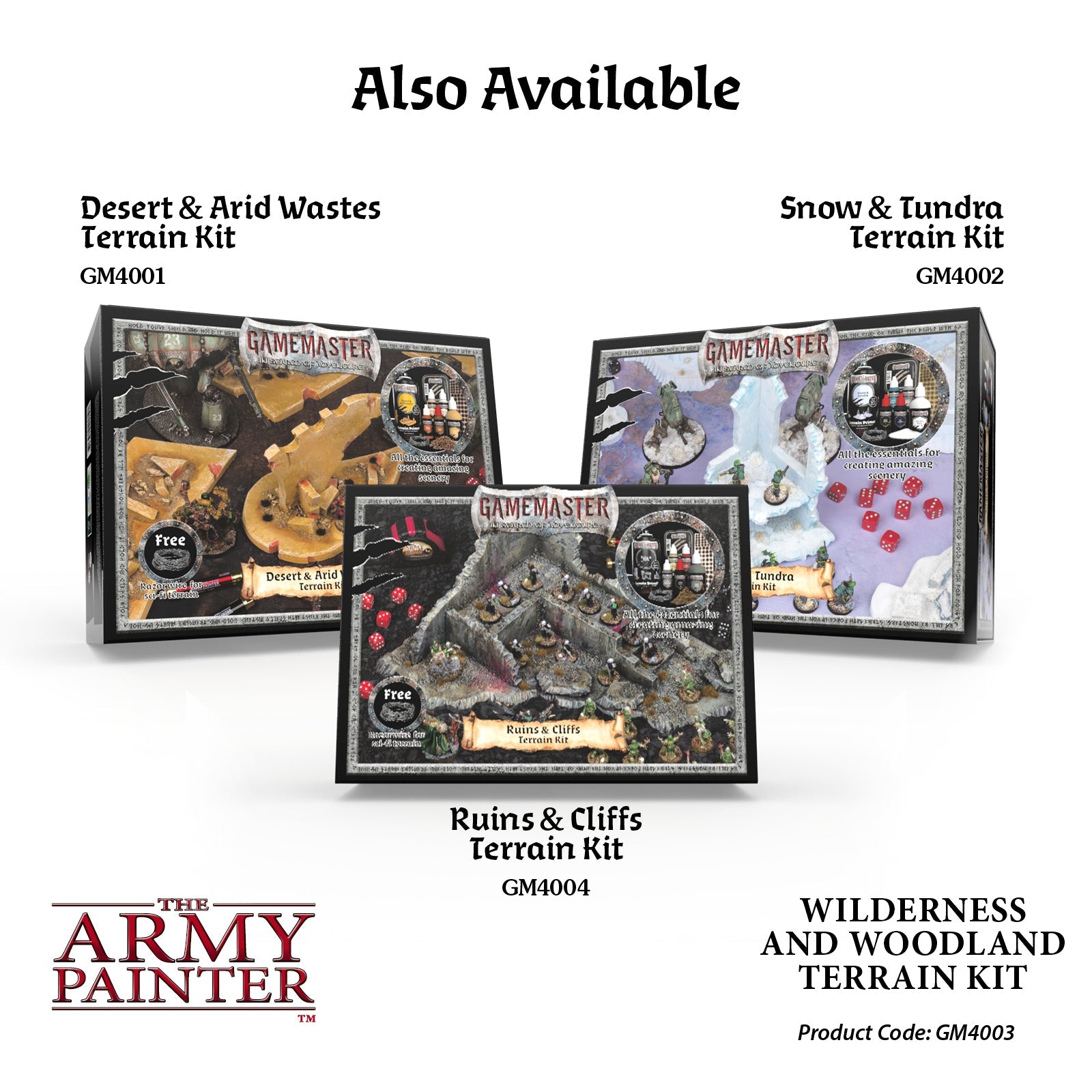 GameMaster Terrain Kit: Wilderness & Woodlands - D&D RPG Miniature Scenery for Tabletop Gaming, Wargaming & Fantasy Adventures